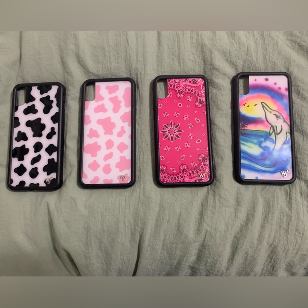 Set of 4 Wildflower iPhone XS Max